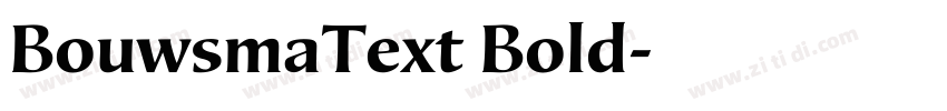 BouwsmaText Bold字体转换